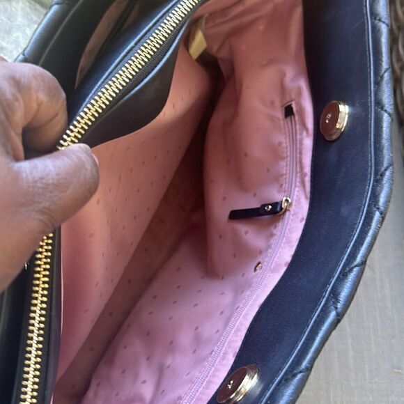 Kate Spade Black Quilted Leather Large Emerson Place Priya Shopper Tote - Picture 12 of 12